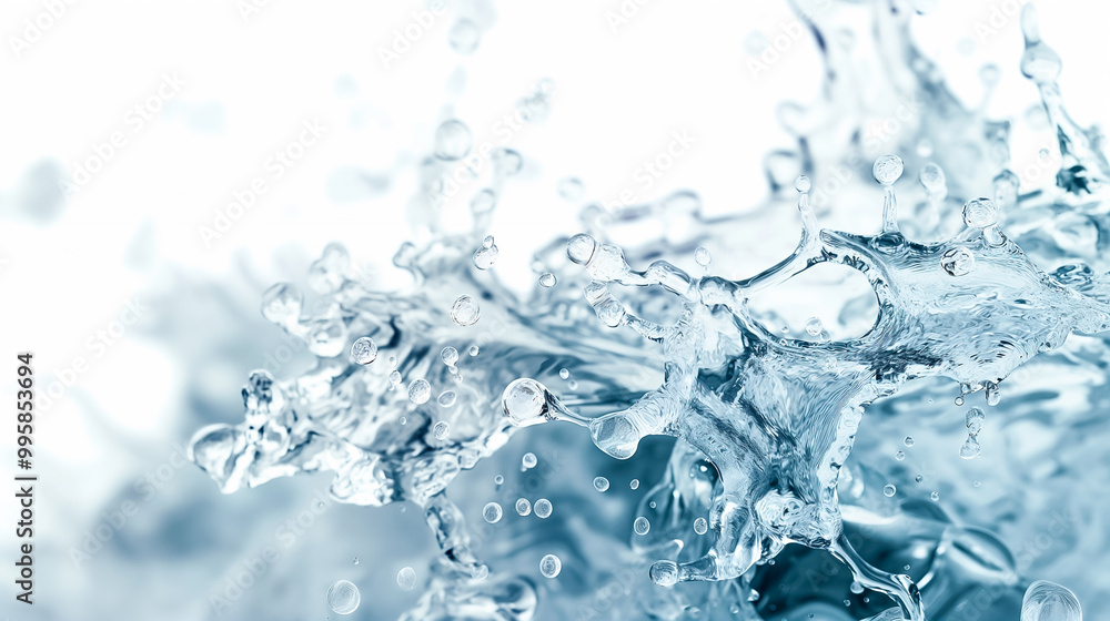 Poster the water leaps and splashes, creating a vibrant display filled with shimmering droplets and a dynam