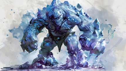 Watercolor Golem