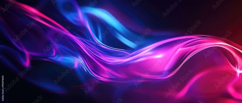 Poster vibrant neon motion background with an abstract design creating a visually stunning effect