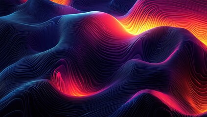 Abstract background with colorful glowing lines