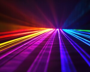 Vibrant abstract laser light backdrop featuring space for text or images suitable for wallpaper applications