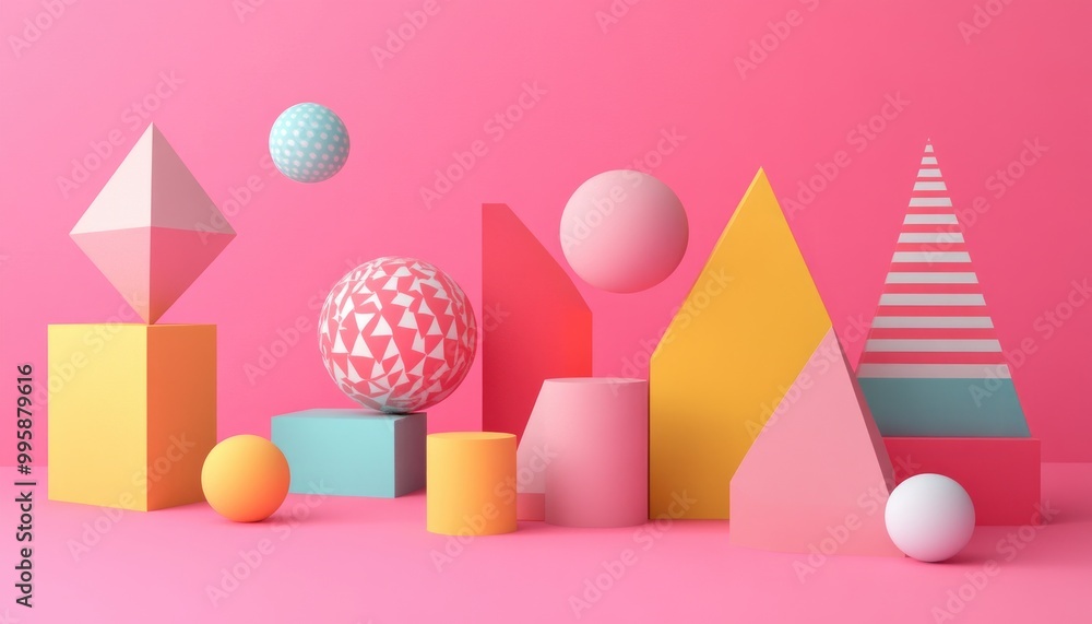 Aufkleber abstract geometric forms featuring impossible shapes and optical illusions sacred geometry elements 