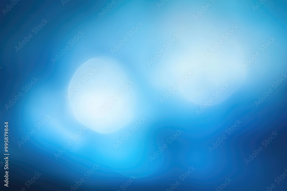 Poster blurred abstract background featuring a smooth gradient transitioning from blue tones