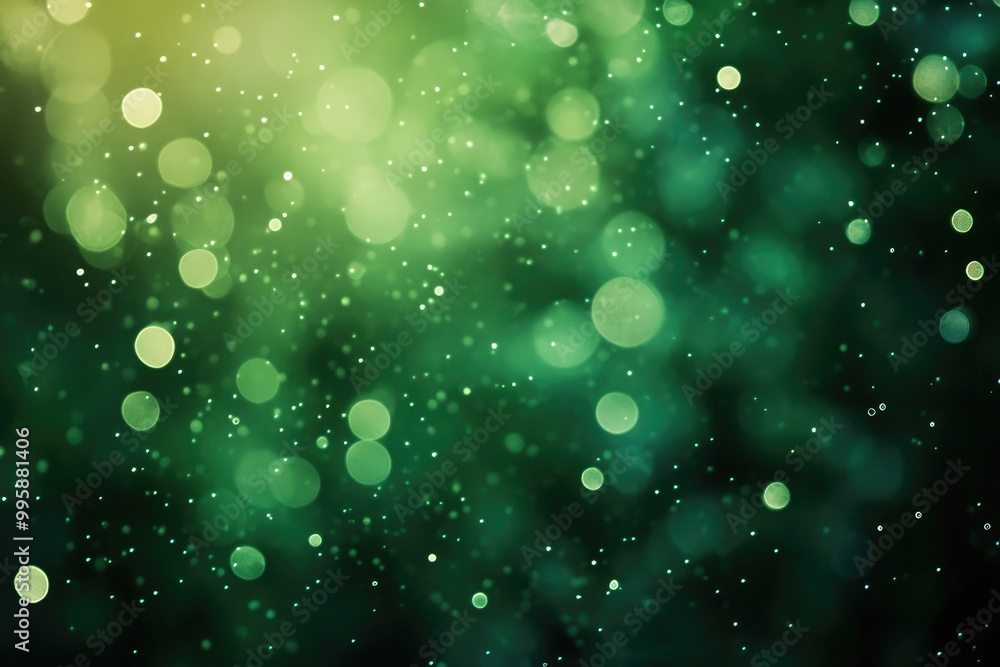Aufkleber abstract green background image featuring a beautiful bokeh gradient perfect for use as a backdrop o