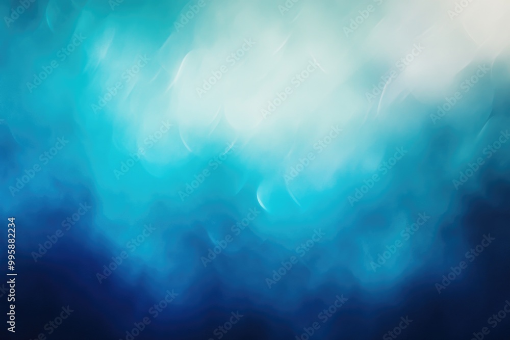 Poster blurry blue backdrop with a gradient design creating a fresh and vibrant abstract wallpaper effect