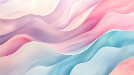 Obraz premium Soft pastel abstract backdrop for design purposes 2D cartoon style artwork