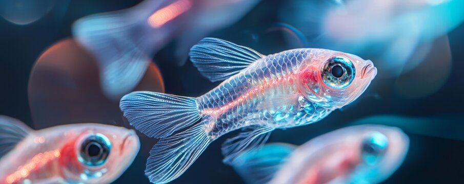 A close-up of zebrafish embryos used in genetic research