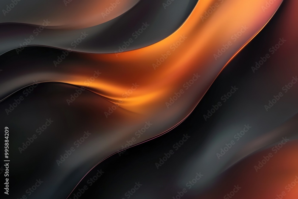 Aufkleber vibrant abstract illustration featuring a smooth blur effect futuristic gradient backdrop with color