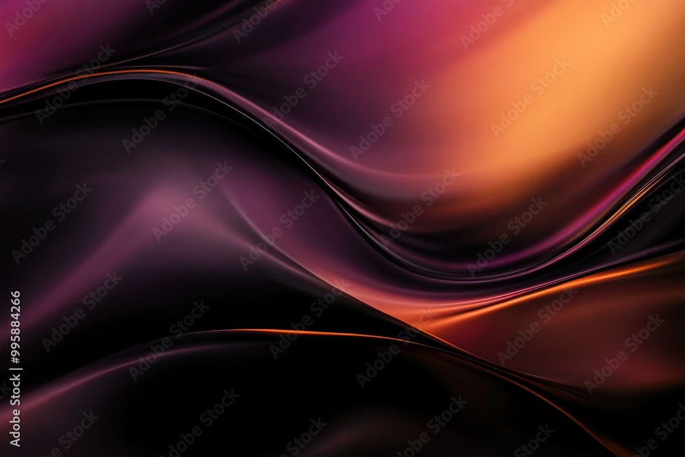 Poster vibrant abstract illustration featuring a smooth blur effect futuristic gradient backdrop with color