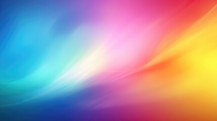 Obraz premium Multicolored blurred rainbow background Vibrant abstract design with gradient suitable for any brand presentation or as a colorful wallpaper