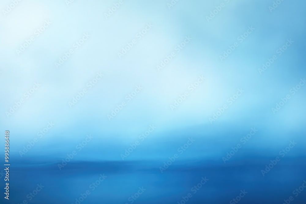 Poster blurred abstract background featuring a smooth gradient transitioning from blue tones