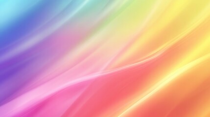 Obraz premium Blurred rainbow gradient background featuring vibrant fantasy colors providing space for your text Graphic image template abstract 2D cartoon illustration suitable for brochures