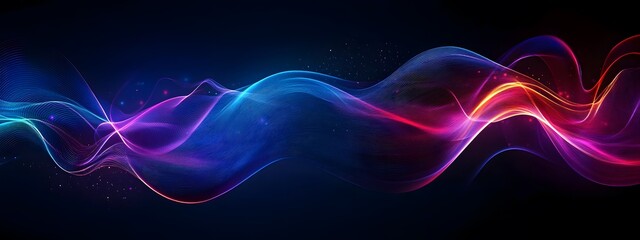 Dark background with a blue-purple gradient and a glow effect on the right side of the screen