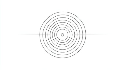 A target with a line through it.