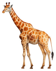Obraz premium PNG Wildlife giraffe animal mammal.