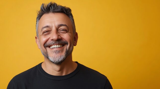 A middle-aged man smiles at the camera.