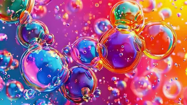  colorful bubbles