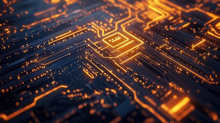 Obraz premium Glowing lines symbolizing AI innovation