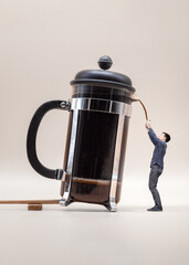 Giant French Press Coffee Pot