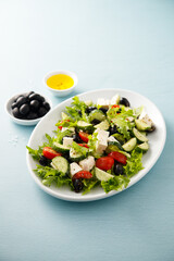 Traditional Greek salad with Feta cheese