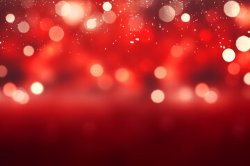 red bokeh background