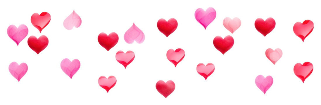 PNG Mini hearts backgrounds petal red.