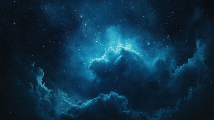 A Night Sky Filled with Stars and Nebulae