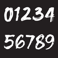 Small numbers, graphic design element, the ability to change color and size. For the design of posters, advertising texts, logos, and social networks. Frames for photos, greeting cards, invitations, 