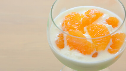 fall and winter Satsuma mandarin oranges fruit yogurt recipe