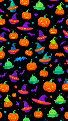 Fototapeta premium Halloween pumpkins