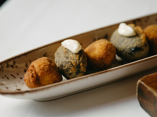Croquettes of mushrooms