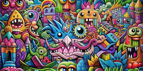 seamless graffiti street art pattern urban, concrete, colourful, vibrant, paint, abstract, artistic, creativity, culture, style, artwork, backgrounds