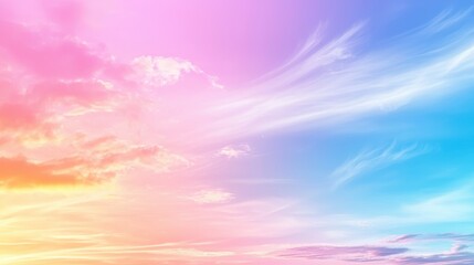 Obraz premium Pastel Sky Clouds