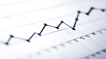 Detailed line graph illustrating steady GDP growth over time, clean white background with subtle shadows highlighting the upward trend, professional economic analysis visualization
