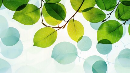 Fototapeta premium Green Leaves and Sunlight