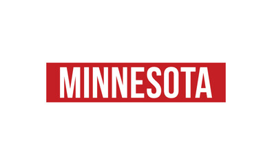 Minnesota Red rubber stamp on white background. Minnesota stamp sign. Minnesota stamp.