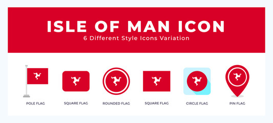 Isle of icon vector design illustration in trendy style