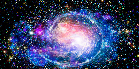 magical cosmic abstract background of the universe, the strongest energy, the space of options