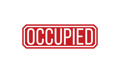 Occupied rubber stamp vector illustration on white background