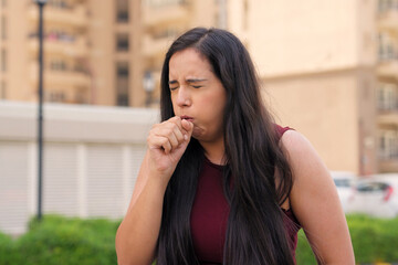 Indian Woman Coughing