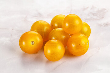 Ripe tasty yellow cherry tomato