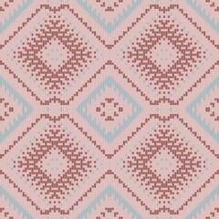 Russian Ethnic Pattern Designfolk Embroidery, Aztec Geometric Ornament Print. Design for Carpet, Wallpaper, Clothing, Wrapping, Fabric