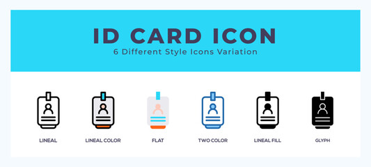 Id card symbol. vector icon symbol. logo illustration. vector graphics