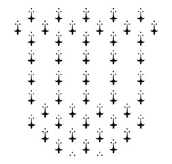 Seamless pattern element on white background printing mobile cover bed sheet design. Vector illustration.