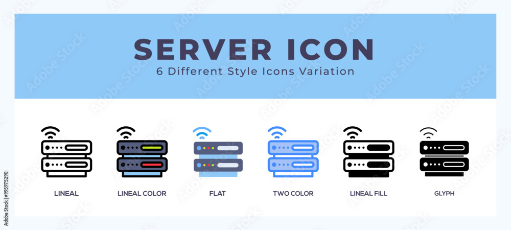 Poster server icon in filled. thin line. outline stroke and flat style.
