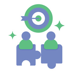 Intent Matching Icon. Representing AI Intent Detection. Natural Language Processing. User Intent Matching. Contextual Understanding. Vector Editable icon.