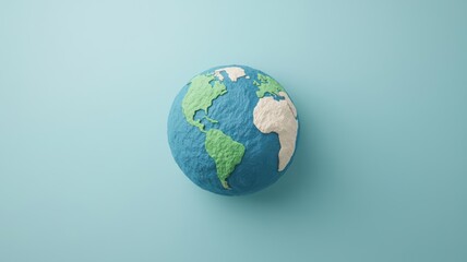 Endangered wildlife clinging to a shrinking Earth, 3D illustration