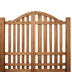 Obraz premium wooden gate isolated on white
