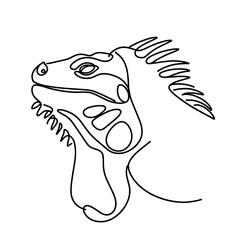 A lizard with a long tail and a long neck. The lizard has a long tongue and a long snout