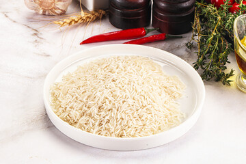 Indian cuisine - raw basmati rice